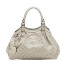 Blanc Gucci Fourre-tout Emboîtement Détail Plis Amovible G Charm Boutique En Ligne